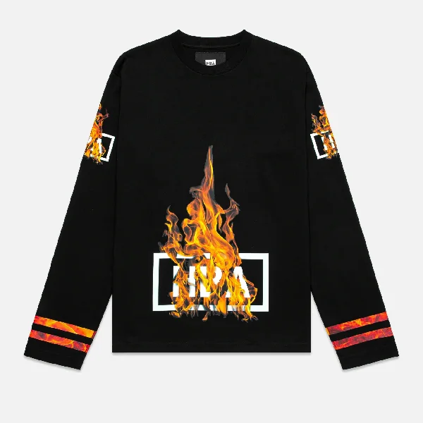 Black Sweatshirt With HBA Fire Logo
