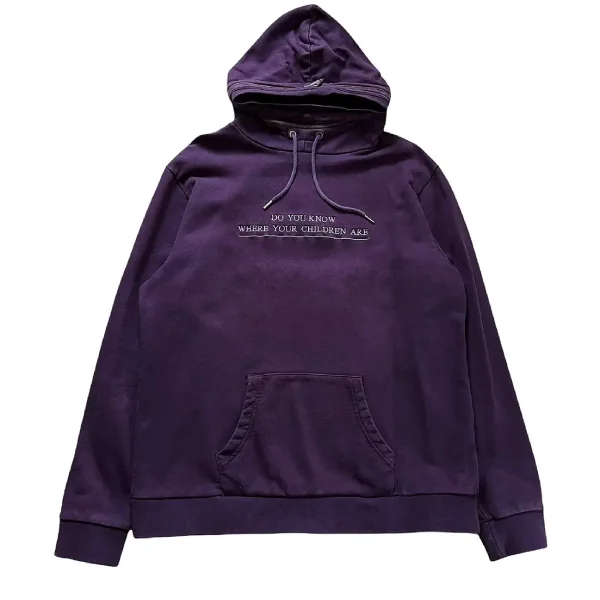 Do You Know Where Your Children Are_ Purple Hoodie