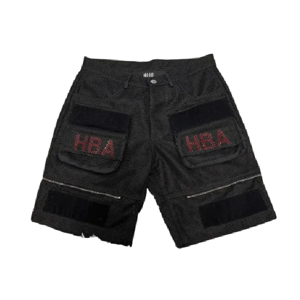 HBA Black Velcro Shorts